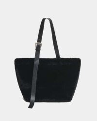 Bolso tote de piel sintética Esti negro