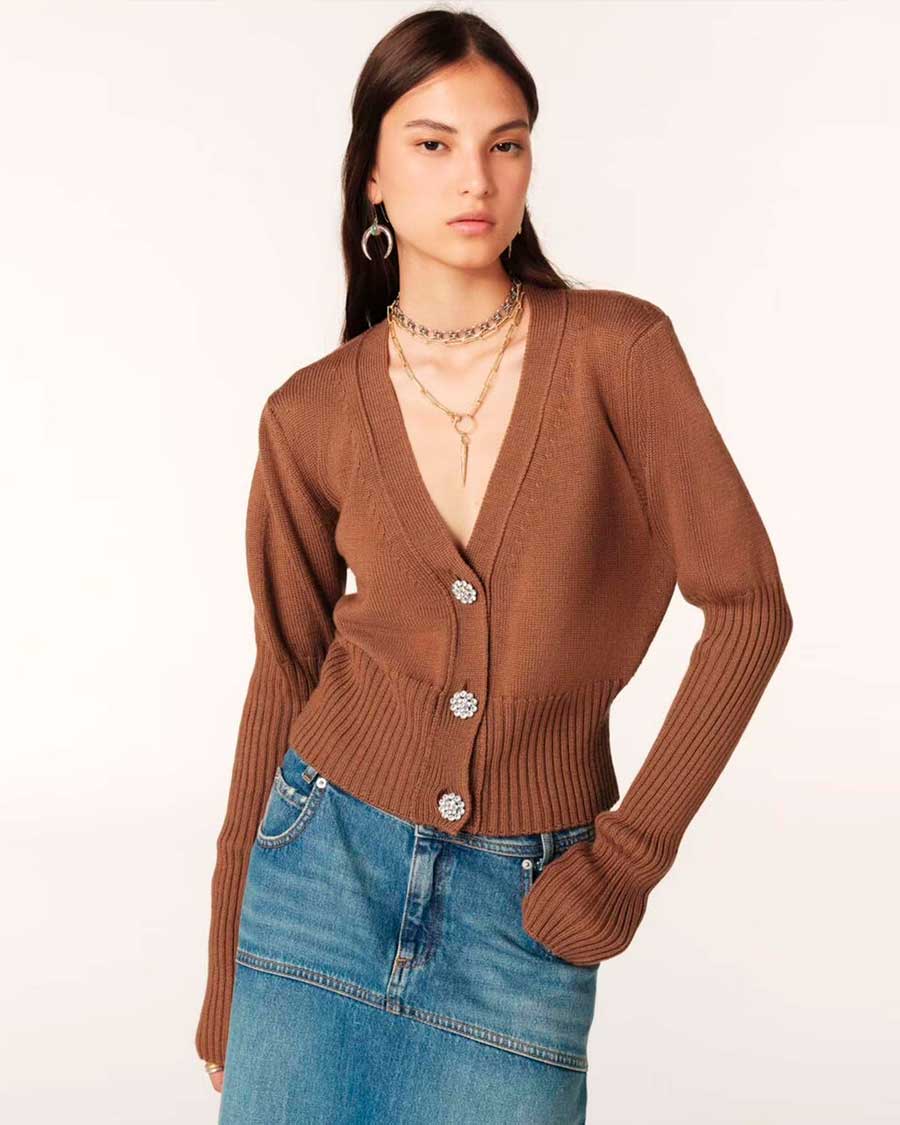 tanda-cardigan-iro-camel Cárdigan DANDA - Imagen 1