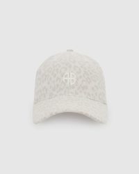 Jeremy Baseball Cap Ab washed white leopard