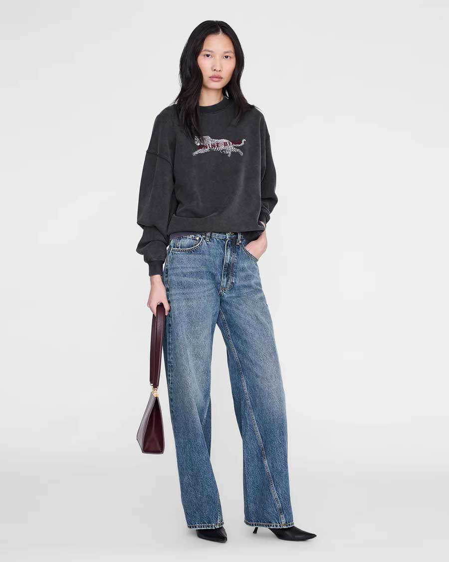 Spencer-Sweatshirt-Leopard-anine-bing Spencer Sweatshirt Leopard Anine Bing