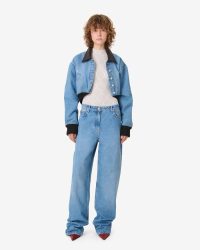 Audace Cropped Denim Jacket - Imagen 2
