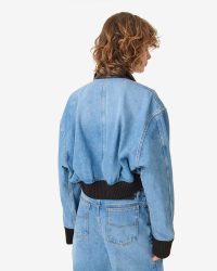 Audace Cropped Denim Jacket - Imagen 4