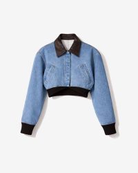 Audace Cropped Denim Jacket - Imagen 5